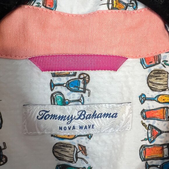 Tommy Bahama Nova Wave Shirt Mens Size M Novelty Down‎ The Hatch Collared NWT - Picture 5 of 7